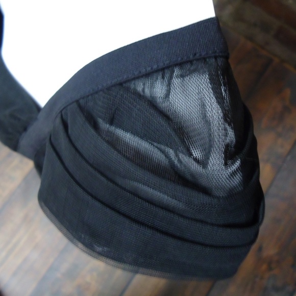 Sexy Black Ruched Tank Top LIKE NEW! - Picture 3 of 6